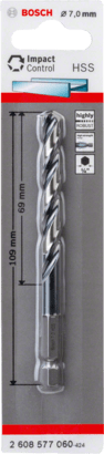 New Genuine Bosch 2608577060 Impact Control HSS Twist Drill Bit For rotary