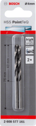 New Genuine Bosch 2608577161 HSS Twist Drill Bit PointTeQ For rotary