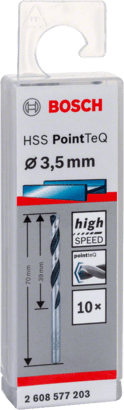 New Genuine Bosch 2608577203 HSS Twist Drill Bit PointTeQ For rotary