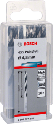 New Genuine Bosch 2608577216 HSS Twist Drill Bit PointTeQ For rotary