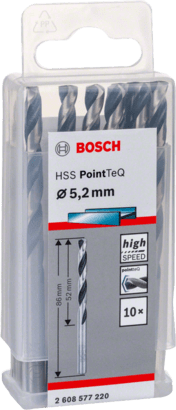 New Genuine Bosch 2608577220 HSS Twist Drill Bit PointTeQ For rotary