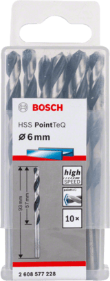 New Genuine Bosch 2608577228 HSS Twist Drill Bit PointTeQ For rotary