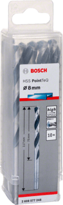 New Genuine Bosch 2608577248 HSS Twist Drill Bit PointTeQ For rotary