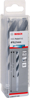 New Genuine Bosch 2608577250 HSS Twist Drill Bit PointTeQ For rotary