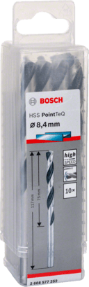 New Genuine Bosch 2608577252 HSS Twist Drill Bit PointTeQ For rotary