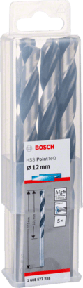 New Genuine Bosch 2608577288 HSS Twist Drill Bit PointTeQ For rotary