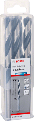 New Genuine Bosch 2608577293 HSS Twist Drill Bit PointTeQ For rotary