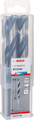 New Genuine Bosch 2608577298 HSS Twist Drill Bit PointTeQ For rotary