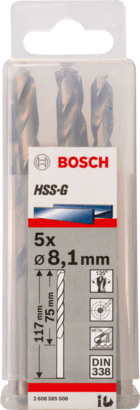 New Genuine Bosch 2608585508 HSS Twist Drill Bit Ground For rotary