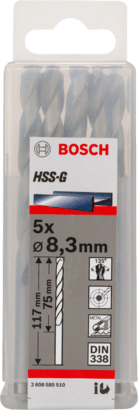 New Genuine Bosch 2608585510 HSS Twist Drill Bit Ground For rotary