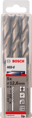 New Genuine Bosch 2608585542 HSS Twist Drill Bit Ground For rotary