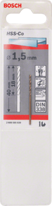 New Genuine Bosch 2608585839 HSS Twist Drill Bit Cobalt For rotary