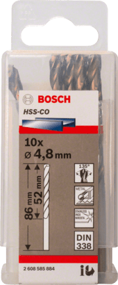 New Genuine Bosch 2608585884 HSS Twist Drill Bit Cobalt For rotary