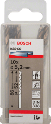 New Genuine Bosch 2608585887 HSS Twist Drill Bit Cobalt For rotary
