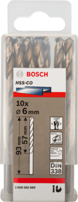 New Genuine Bosch 2608585889 HSS Twist Drill Bit Cobalt For rotary