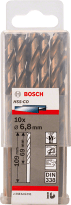 New Genuine Bosch 2608585891 HSS Twist Drill Bit Cobalt For rotary