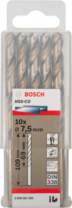 New Genuine Bosch 2608585893 HSS Twist Drill Bit Cobalt For rotary