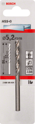 New Genuine Bosch 2608585924 HSS Twist Drill Bit Ground For rotary