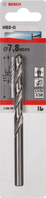 New Genuine Bosch 2608585931 HSS Twist Drill Bit Ground For rotary