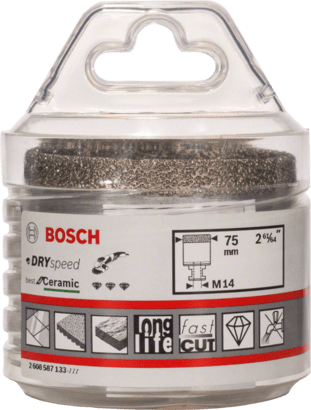New Genuine Bosch 2608587133 Diamond Cutter Dry Speed For small angle grinders