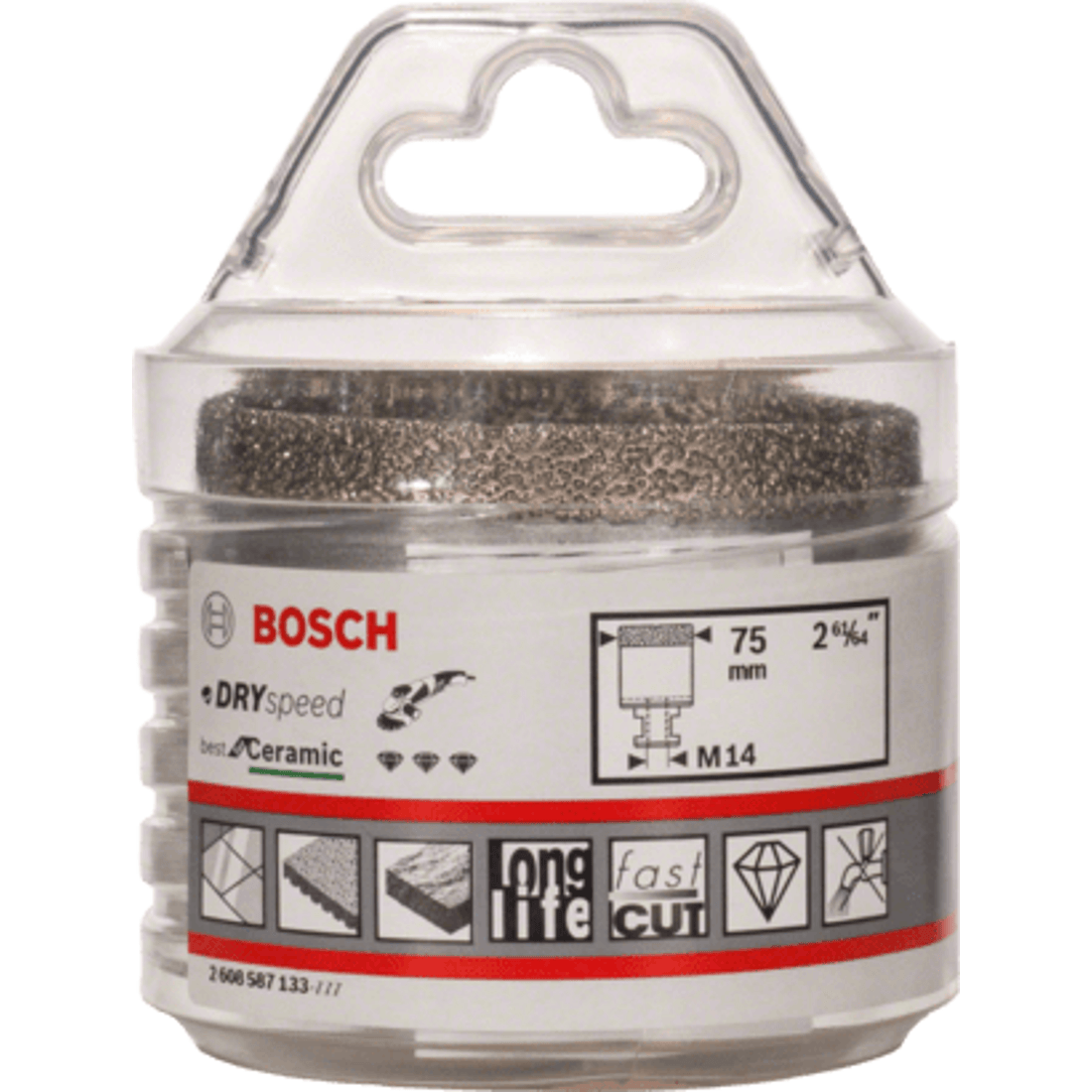 New Genuine Bosch 2608587133 Diamond Cutter Dry Speed For small angle grinders