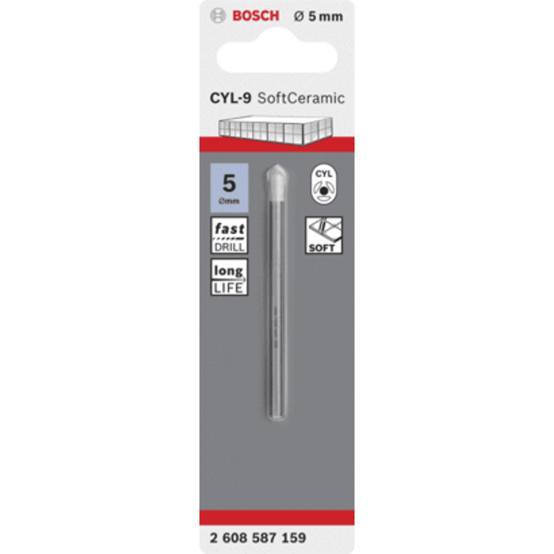 New Genuine Bosch 2608587159 CYL-9 SoftCeramic Tile Drill Bit For rotary
