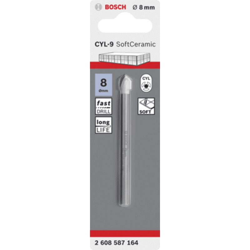 New Genuine Bosch 2608587164 CYL-9 SoftCeramic Tile Drill Bit For rotary