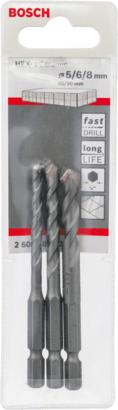 New Genuine Bosch 2608589527 HEX-9 Ceramic Tile Drill Bit Pack For rotary