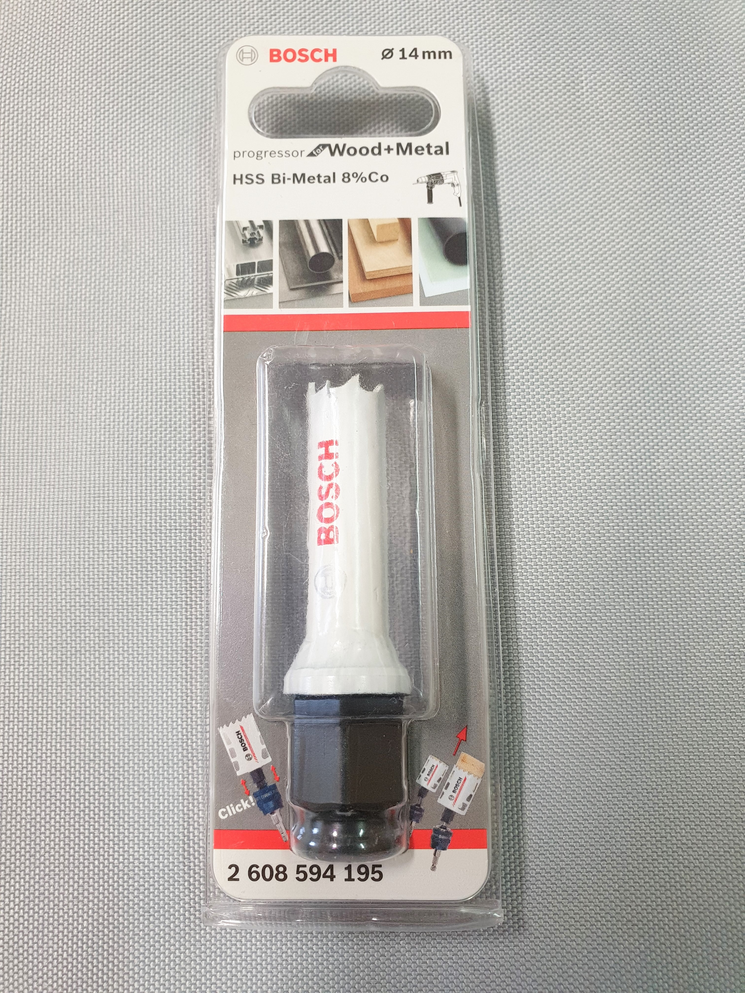 New Genuine Bosch 2608594195 14mm Progressor Holesaw for Multi-Purpose