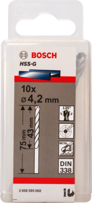 New Genuine Bosch 2608595060 HSS Twist Drill Bit Ground For rotary