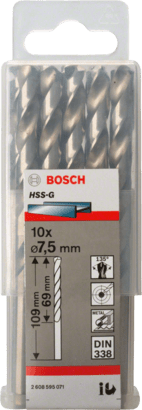 New Genuine Bosch 2608595071 HSS Twist Drill Bit Ground For rotary