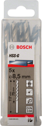 New Genuine Bosch 2608595073 HSS Twist Drill Bit Ground For rotary