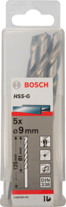 New Genuine Bosch 2608595075 HSS Twist Drill Bit Ground For rotary