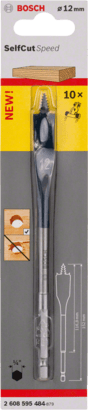 New Genuine Bosch 2608595484 Self-Cut Speed Spade Bit For rotary