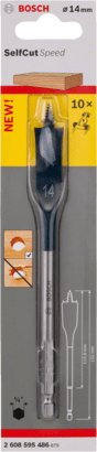 New Genuine Bosch 2608595486 Self-Cut Speed Spade Bit For rotary