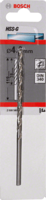 New Genuine Bosch 2608595680 Long HSS Twist Drill Bit Ground For rotary