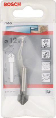 New Genuine Bosch 2608596371 HSS Countersink Drill Bits for Soft Materials with