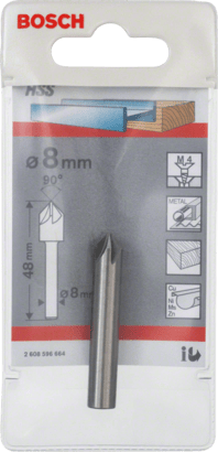 New Genuine Bosch 2608596664 HSS Countersink Drill Bits for Soft Materials with