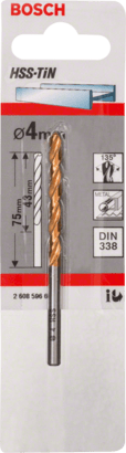 New Genuine Bosch 2608596691 HSS Twist Drill Bit TiN-coated For rotary