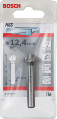 New Genuine Bosch 2608597507 HSS Countersink Bit, Cylindrical Shank For rotary