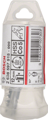 New Genuine Bosch 2608597515 HSS Slanting Hole Countersink Bit, Cylindrical