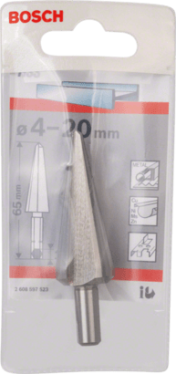 New Genuine Bosch 2608597523 HSS Sheet Metal Cone Drill Bit, Hex Shank For