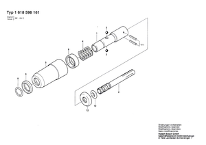 New Genuine Bosch 2608598010 Toolholder