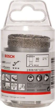 New Genuine Bosch 2608599011 Diamond Cutter Dry Speed For small angle grinders