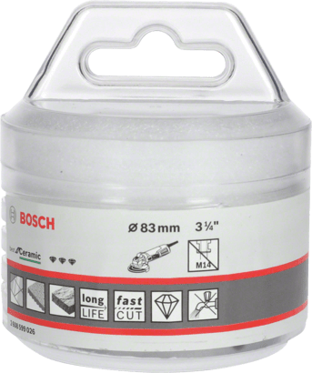 New Genuine Bosch 2608599026 X-LOCK Diamond Cutter Best for Ceramic Dry Speed