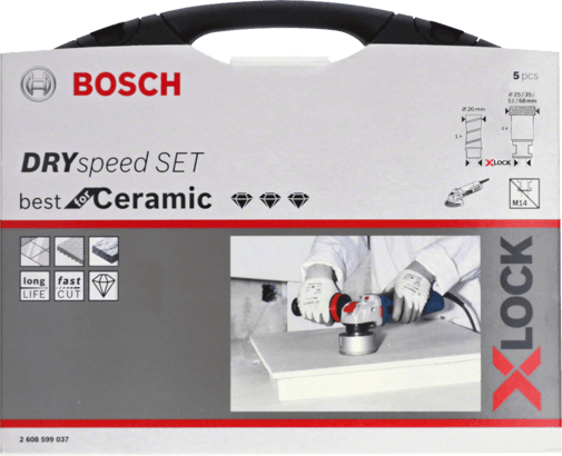 New Genuine Bosch 2608599037 X-LOCK Diamond Cutter Best for Ceramic Dry Speed
