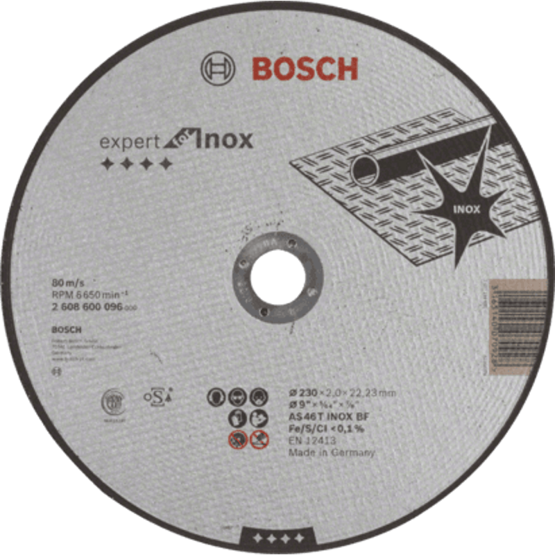 New Genuine Bosch 2608600096 Expert for Inox Cutting Disc For large angle