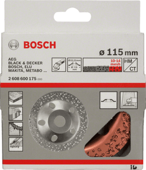 New Genuine Bosch 2608600175 Carbide Grinding Head, 115 mm For small angle