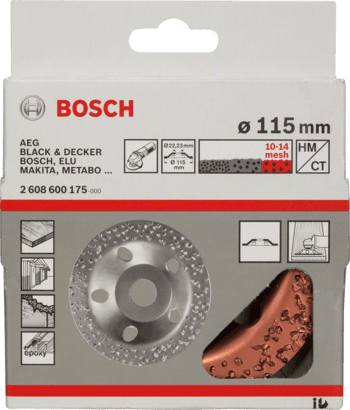 New Genuine Bosch 2608600175 Carbide Grinding Head, 115 mm For small angle