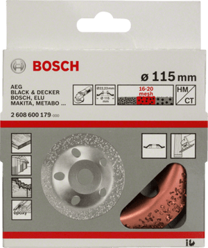 New Genuine Bosch 2608600179 Carbide Grinding Head, 115 mm For small angle